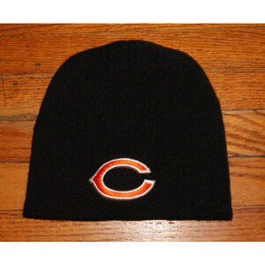 Chicago Bears Classic Blue Orange "C" Skull Cap Beanie Winter Knit Ski Hat